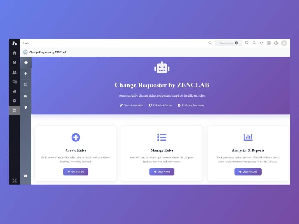 Requesyer Change Requester by ZENCLAB App Integration with Zendesk Support